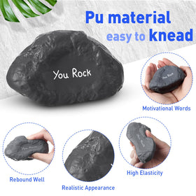 Gemscream stress ball gray foam packaging 20-count demonstrates convenient gift-ready relief