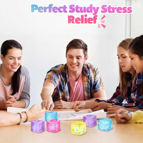 Gemscream colorful packaging stress cubes ideal as party favors and gifts