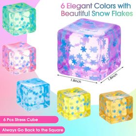 Gemscream stress cubes with soft texture provide gentle, on the go squeeze therapy