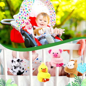 Gemscream pig plush slap bracelet, warm tones and playful character for kids.