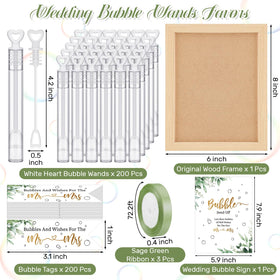 Gemscream display card guiding the wedding send-off moment