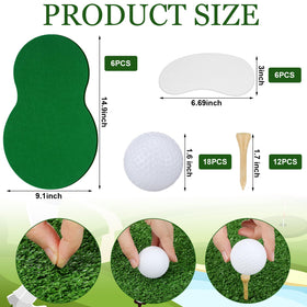 Gemscream white sand pits enhance a miniature golf scene at events.