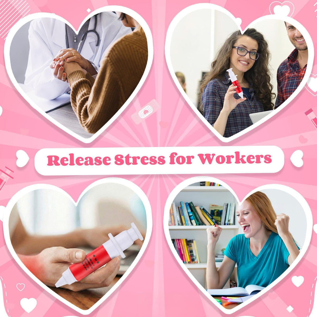 Gemscream workplace relaxation tool supports fatigue relief for colleagues.