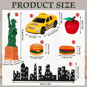 Gemscream yellow taxi topper brightens cupcakes with a New York vibe.