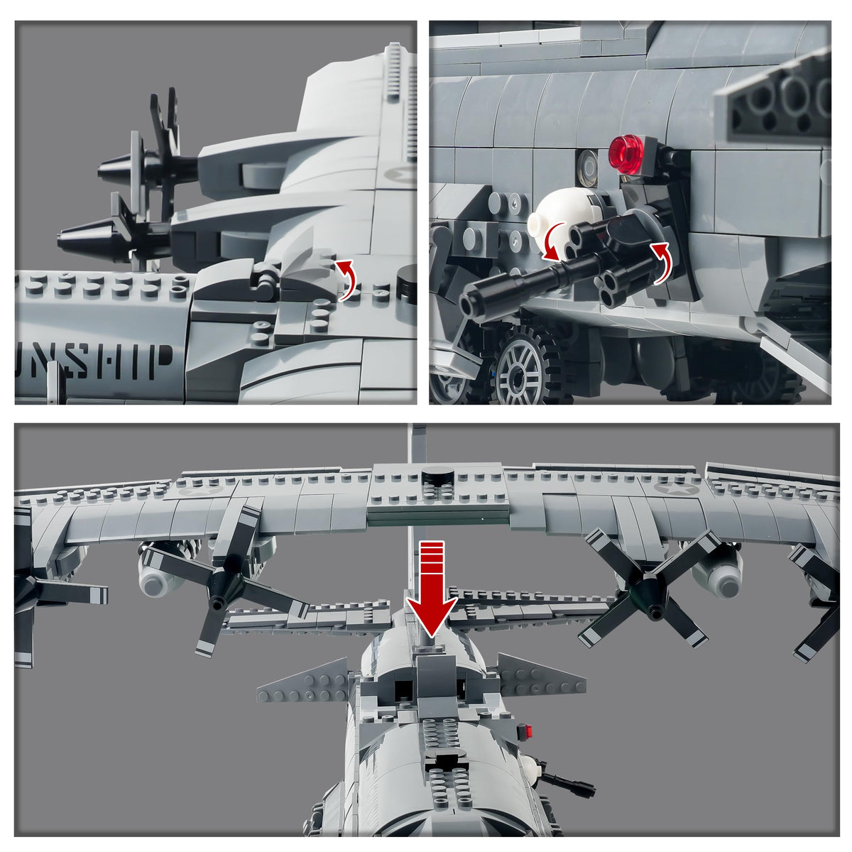 General Jim's AC-130 gunship makes a striking collectors-display piece.