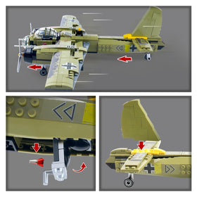 General Jim's JU-88 display stand supports dramatic in-flight presentation.