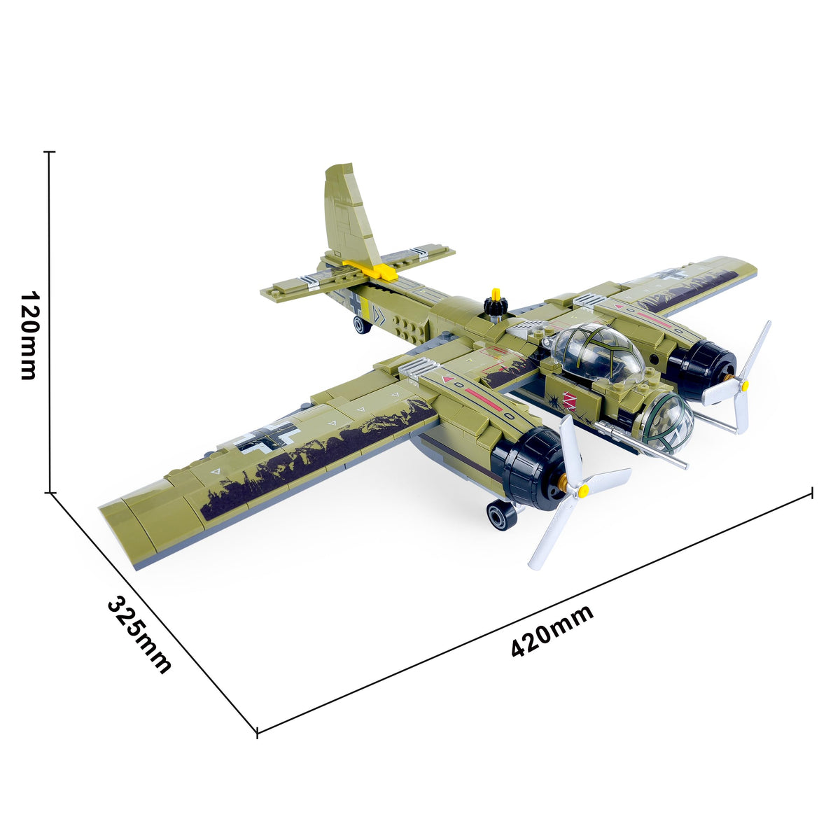 General Jim's WWII JU-88 set integrates with major brands for flexible builds.