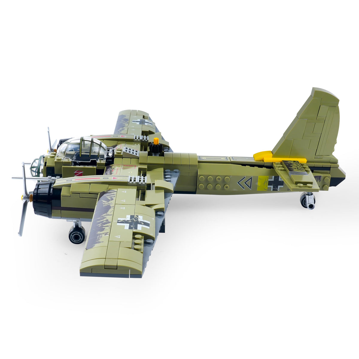 General Jim's JU-88 glass-nose cockpit detail enhances authentic WWII display.
