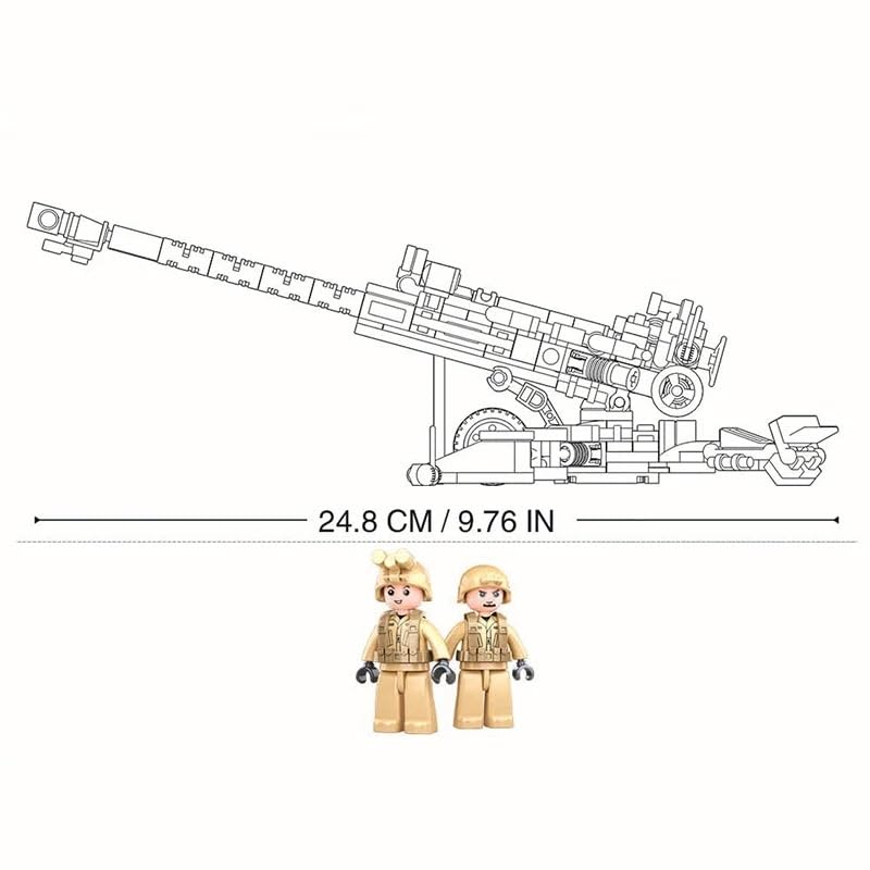 General Jim's howitzer trail legs provide stable battlefield setups.