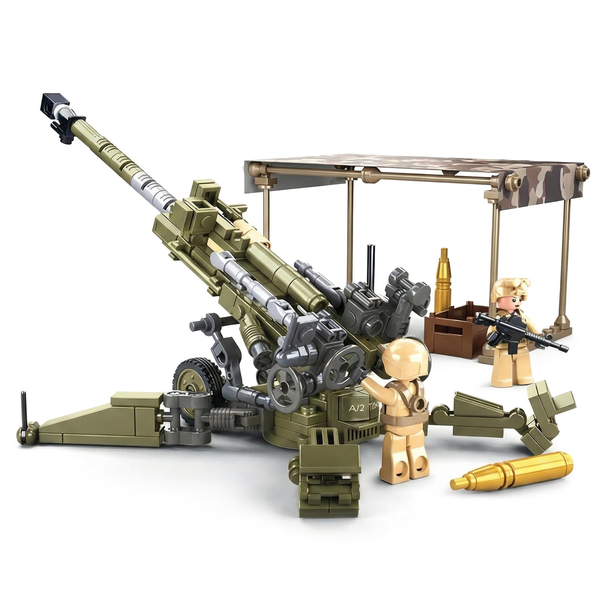 General Jim's 155mm howitzer turret rotation for dynamic artillery displays.
