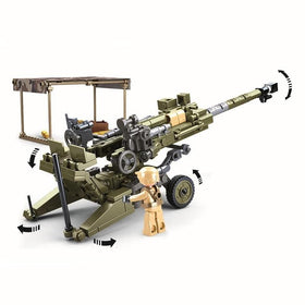 General Jim's olive army green camouflage detailing enhances authentic military look.