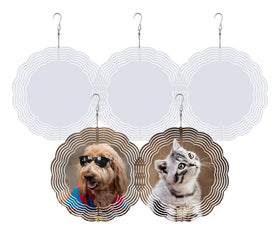 Generic 10 inch sublimation wind spinner blank ready for customization