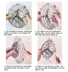 Generic sublimation wind spinner blank versatile for gifts and crafts