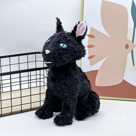 Generic 12-inch Black Cat Plush face detail highlights film-inspired design