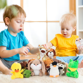 Generic 12pcs safari stuffed animals rabbit for gentle companionship