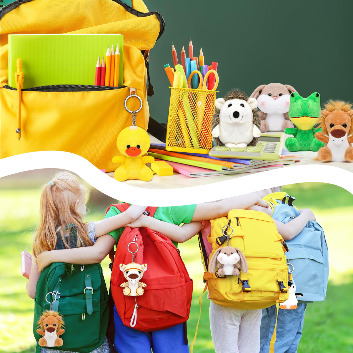 Generic 12pcs safari stuffed animals squirrel for interactive games