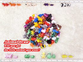 Generic 150pc 3D printed animal figurines with detailed textures for close inspection.