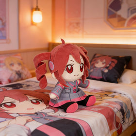 Generic 3D Twin-Tail Anime Plush at anime convention display