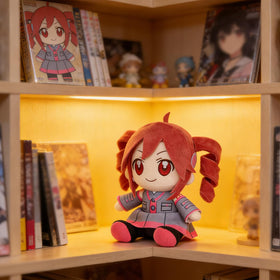 Generic 3D Twin-Tail Anime Plush packed for travel adventures