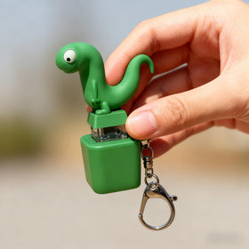 Generic 3pcs lizard keychain pack showcases colorful LED features