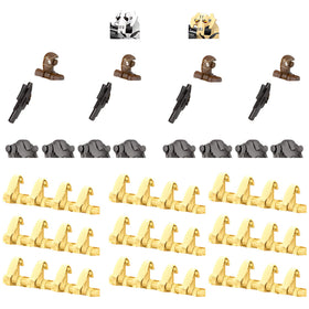 Generic 50-piece battle robot army figures in full body pose for dynamic play and display.
