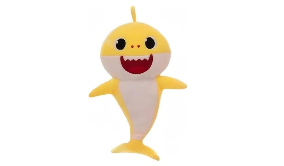 Generic Adorable Shark Plush belly press with lights and song for interactive play