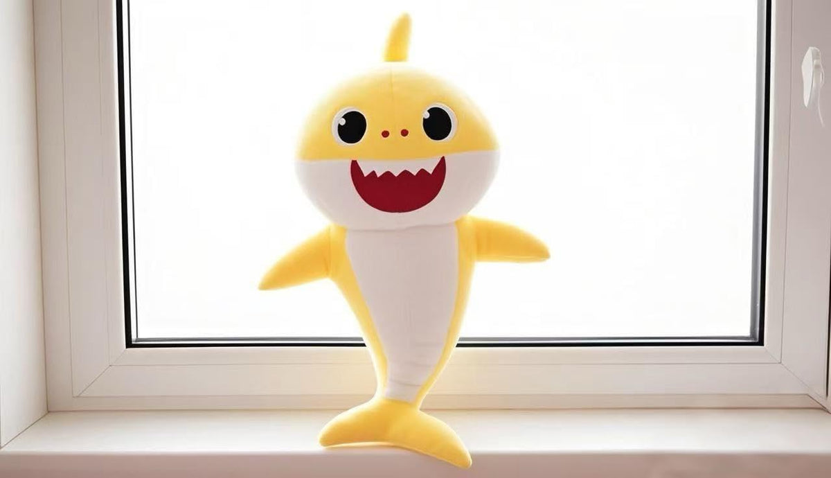Generic Adorable Shark Plush easy care fabric cleans quickly after adventures