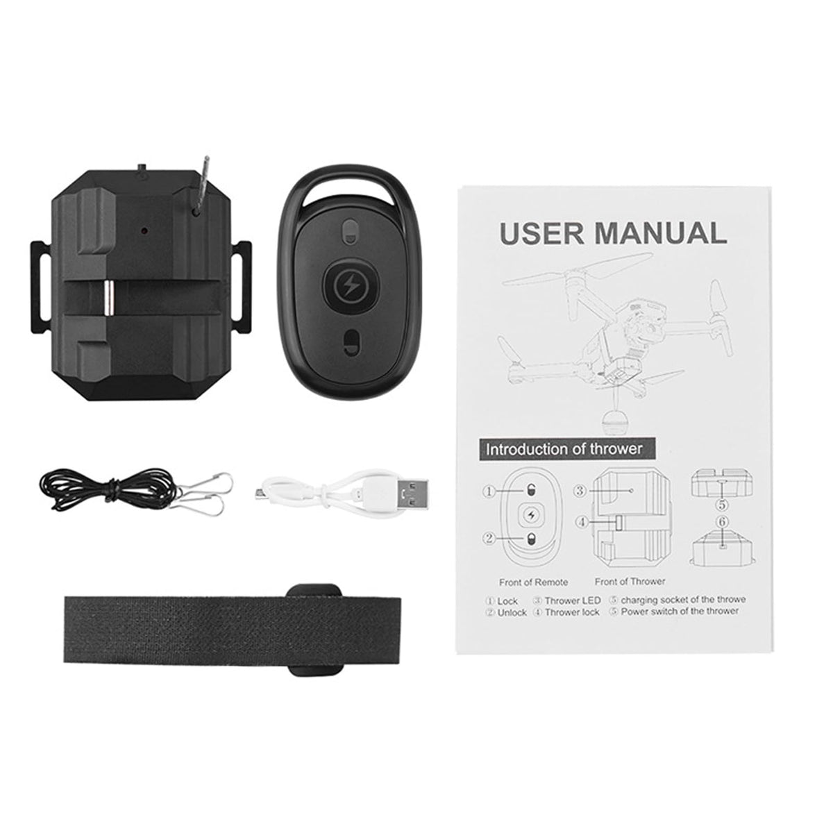 Compact size 5.3x5.5x2.5 cm preserves drone flight performance.