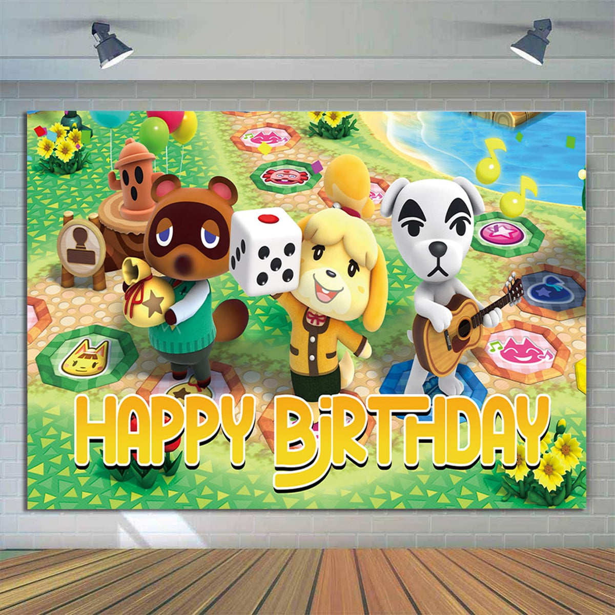 Generic Animal Crossing cupcake toppers streamline decor with 24 sticks.