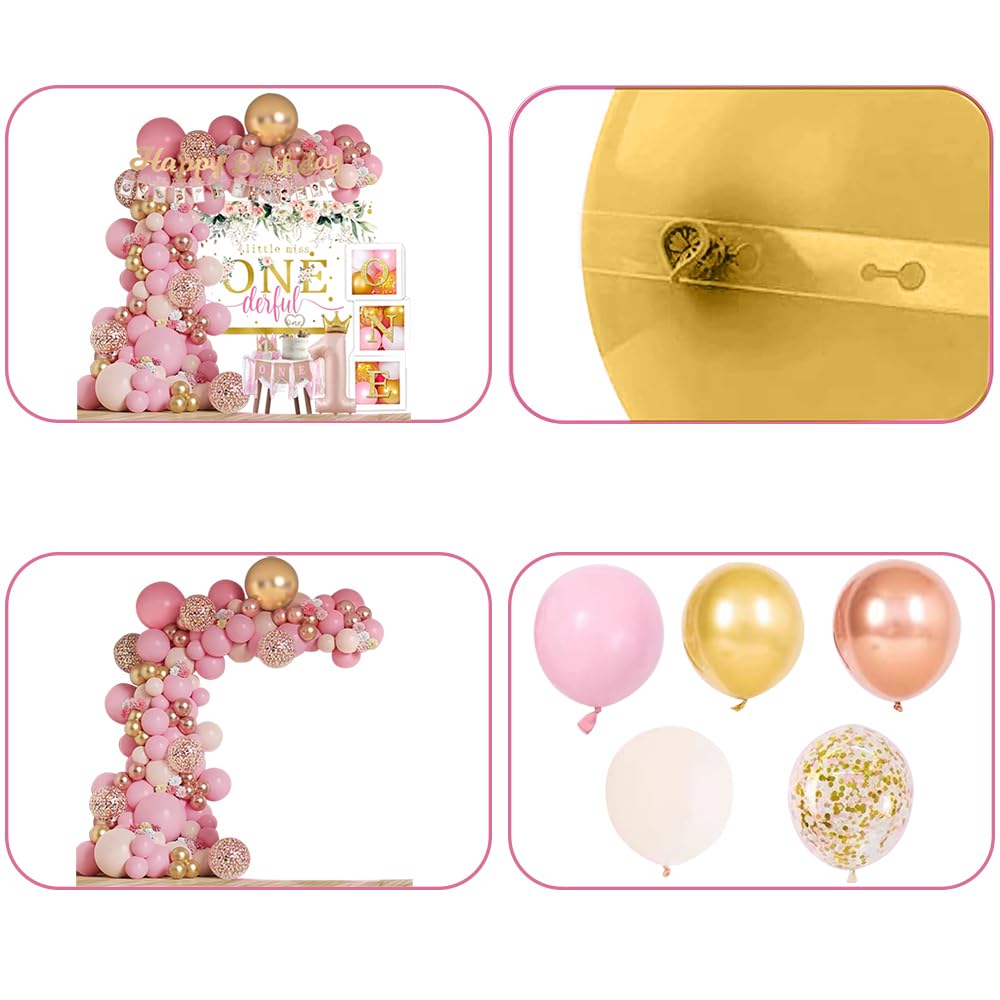 Generic Baby Girl 1st Birthday Backdrop enhances photos with soft light