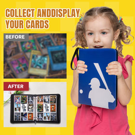 Generic Baseball Card Binder portable with wrist strap for easy carrying on the go.