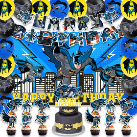Generic Batman banner decor adds festive flair to birthday celebrations