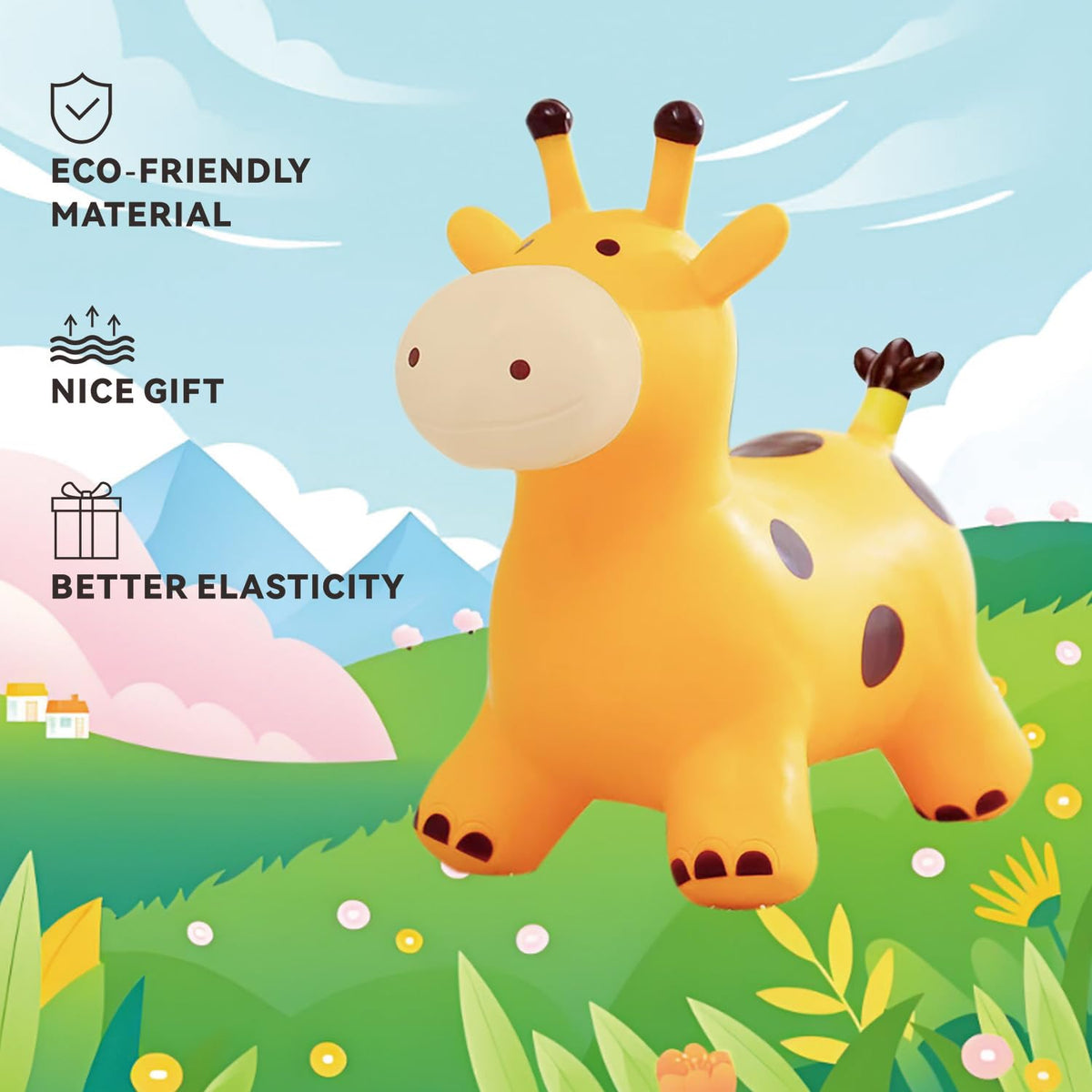 Generic Bouncy Pals hopping toy with pump for quick setup