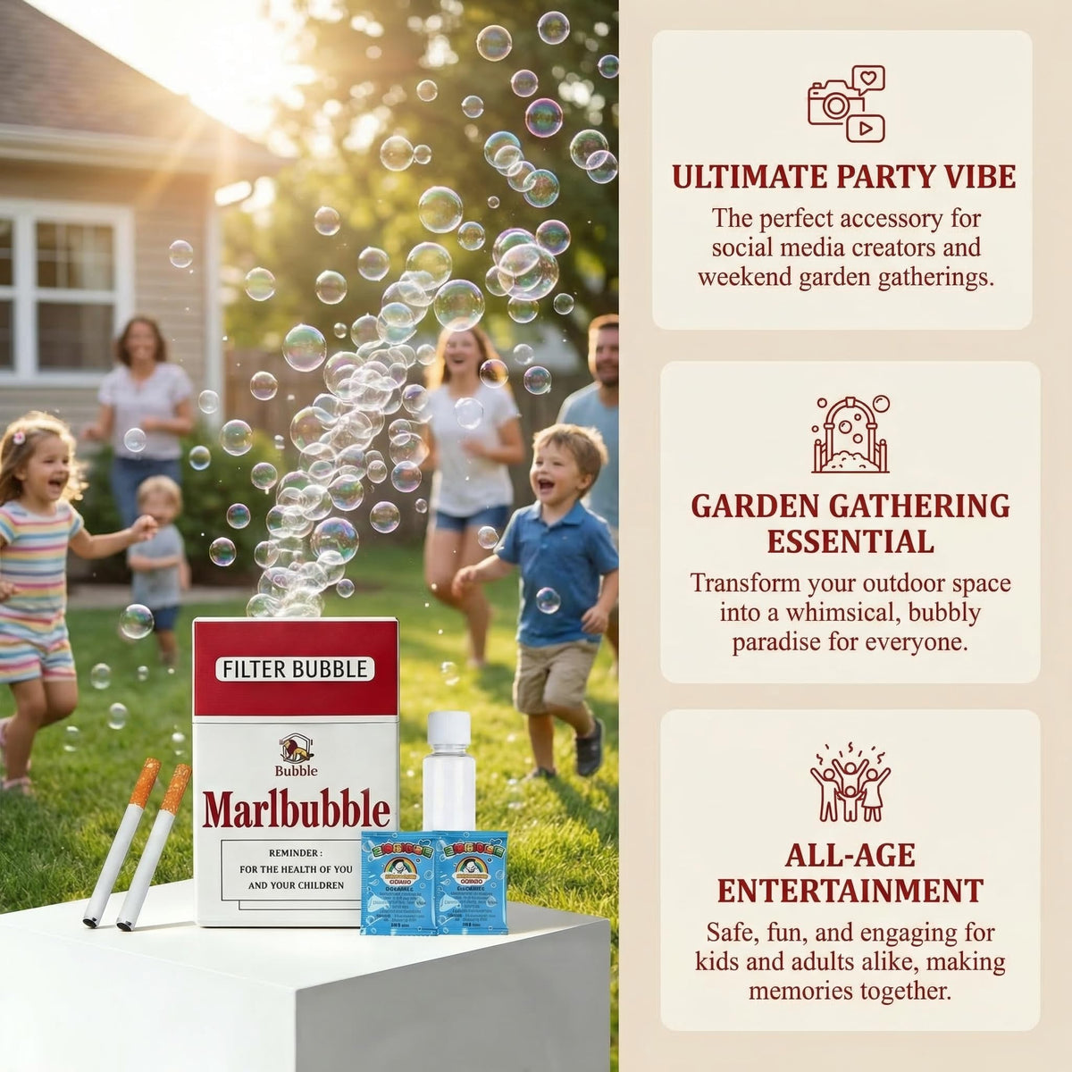 Generic Bubble Sticks gift idea sparks laughter and casual entertainment