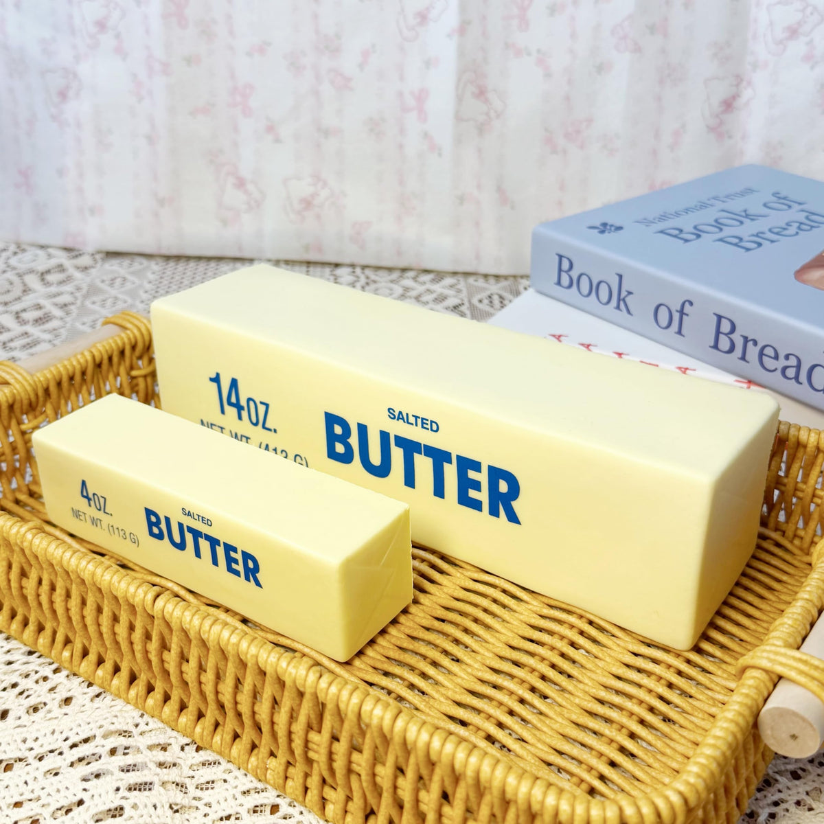 Generic butter-scented prank gift promotes playful desk moments.