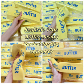 Generic butter squishy durable PU foam keeps shape while offering smooth, slow rebound with each squeeze.