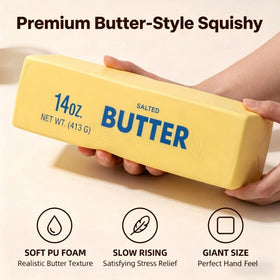 Generic butter squishy golden hues design adds warm, lifelike appeal to any desk space.