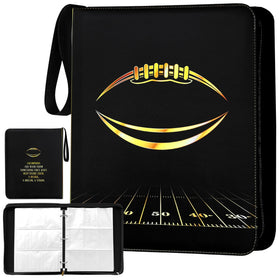 Generic Card Binder with 9-pocket pages for organized football card storage.