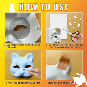 Generic Cat Mask Kit eye mesh detail shows breathable coverage for comfortable wear