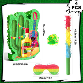 Generic Cinco de Mayo eye mask decor for kid-friendly piñata games.