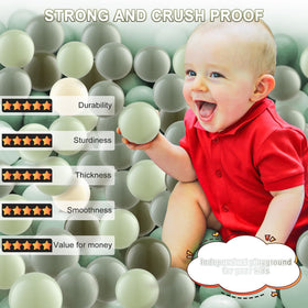 Generic Colorful Ball Pit Balls stimulate sensory play and coordination.