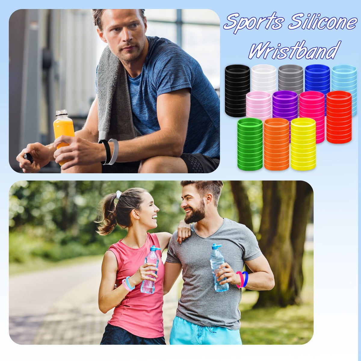 Generic colorful wristbands ideal for gifts and outfits.