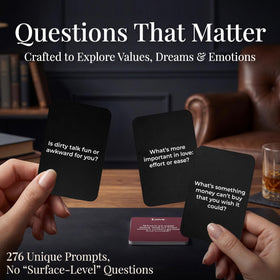 Generic Conversation Starter Cards soft-touch finish feels luxurious in hand.