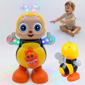 Generic Dancing Bee Toy with music and LED wings promotes interactive toddler play.