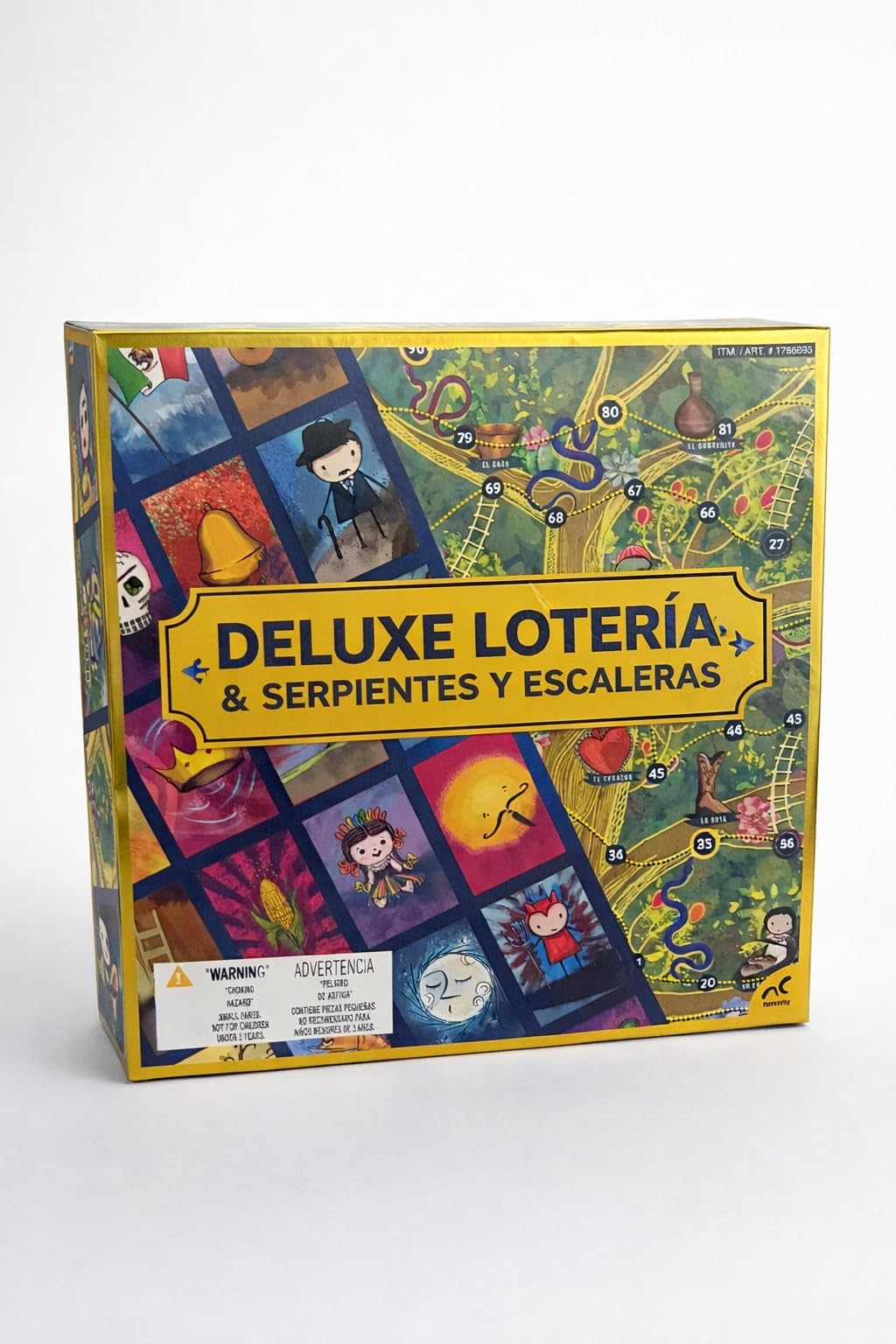 Generic Deluxe Mexican Bingo box artwork featuring vibrant Mexican bingo-inspired imagery for family nights.