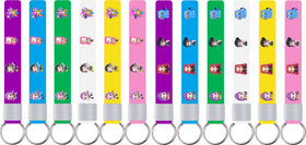 Generic Demon Movie Hunters bracelets close-up, durable silicone for kids