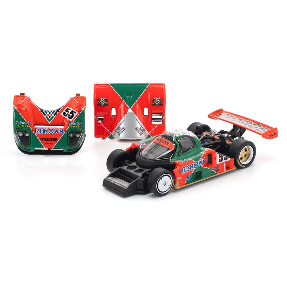 Generic Mazda 787B diecast model interior shot emphasizes authentic cockpit for display setups.
