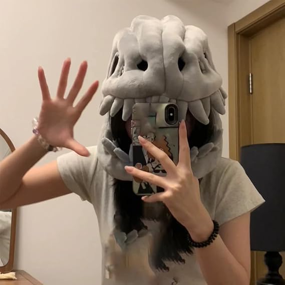 Generic Dinosaur Costume articulated spine detail enhances dramatic movement
