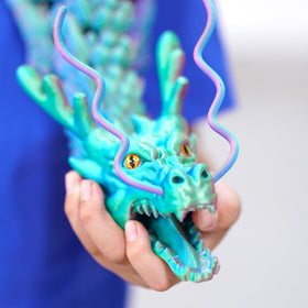 Generic dragon on desk display adds fantasy charm