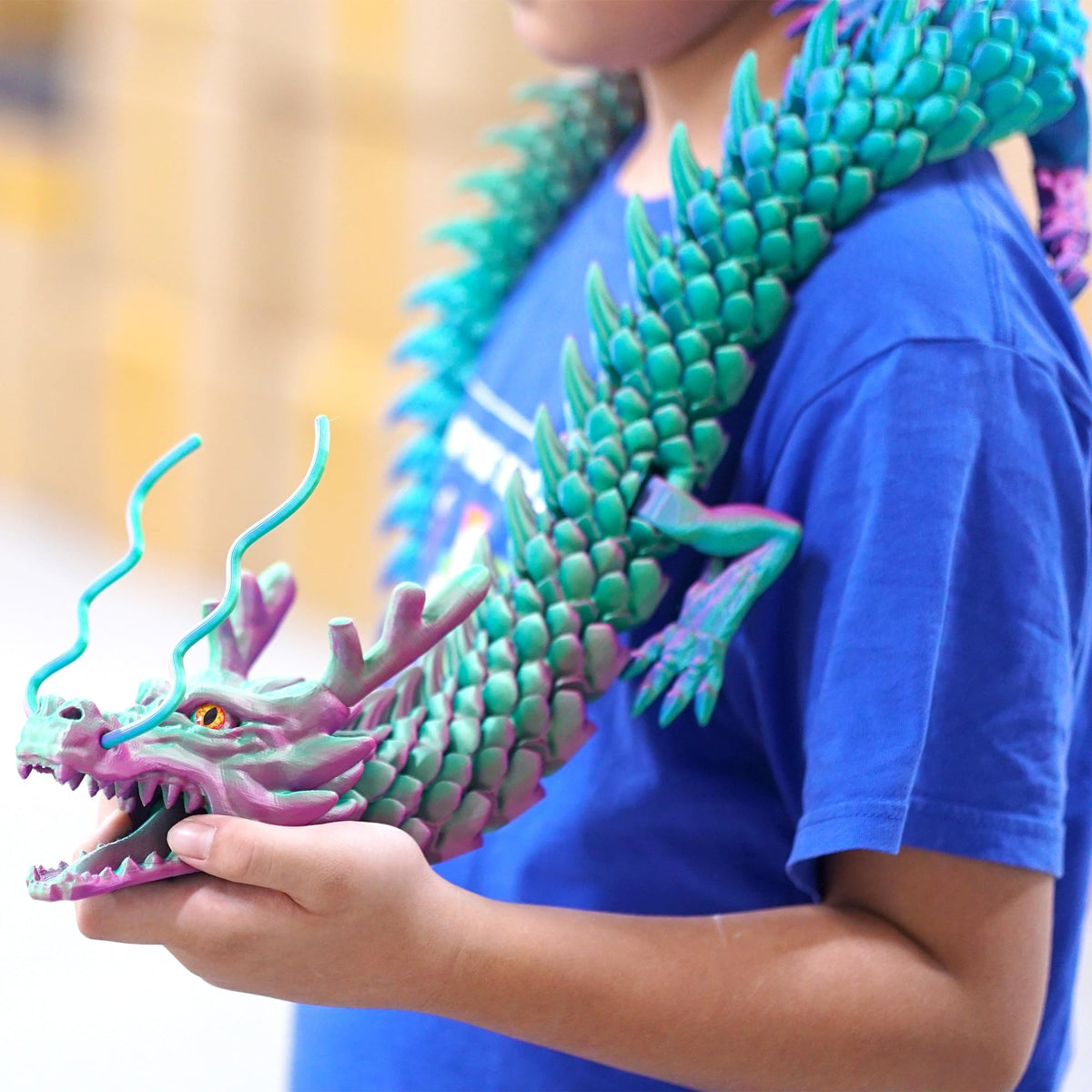 Generic dragon figurine with five claws for lifelike display